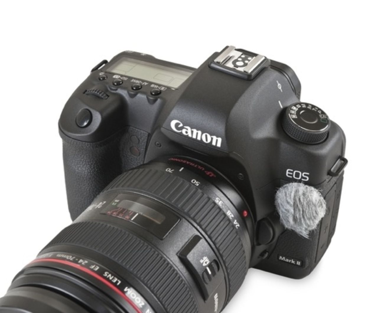 Vindskydd till kamerans inbyggda mikrofon