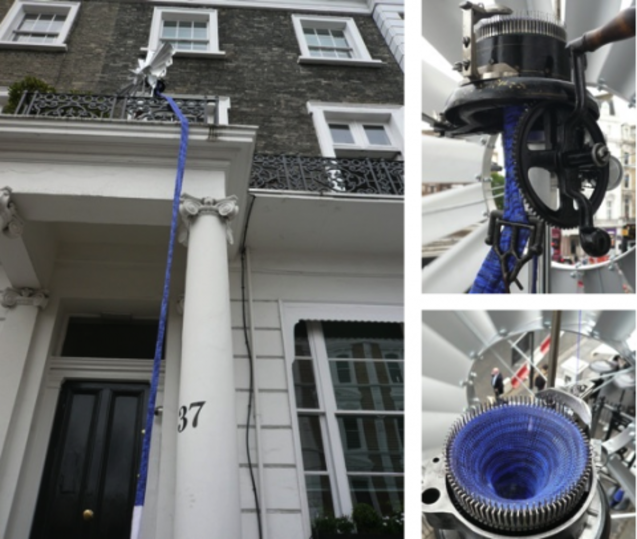 Stickmaskin driven av vindkraft