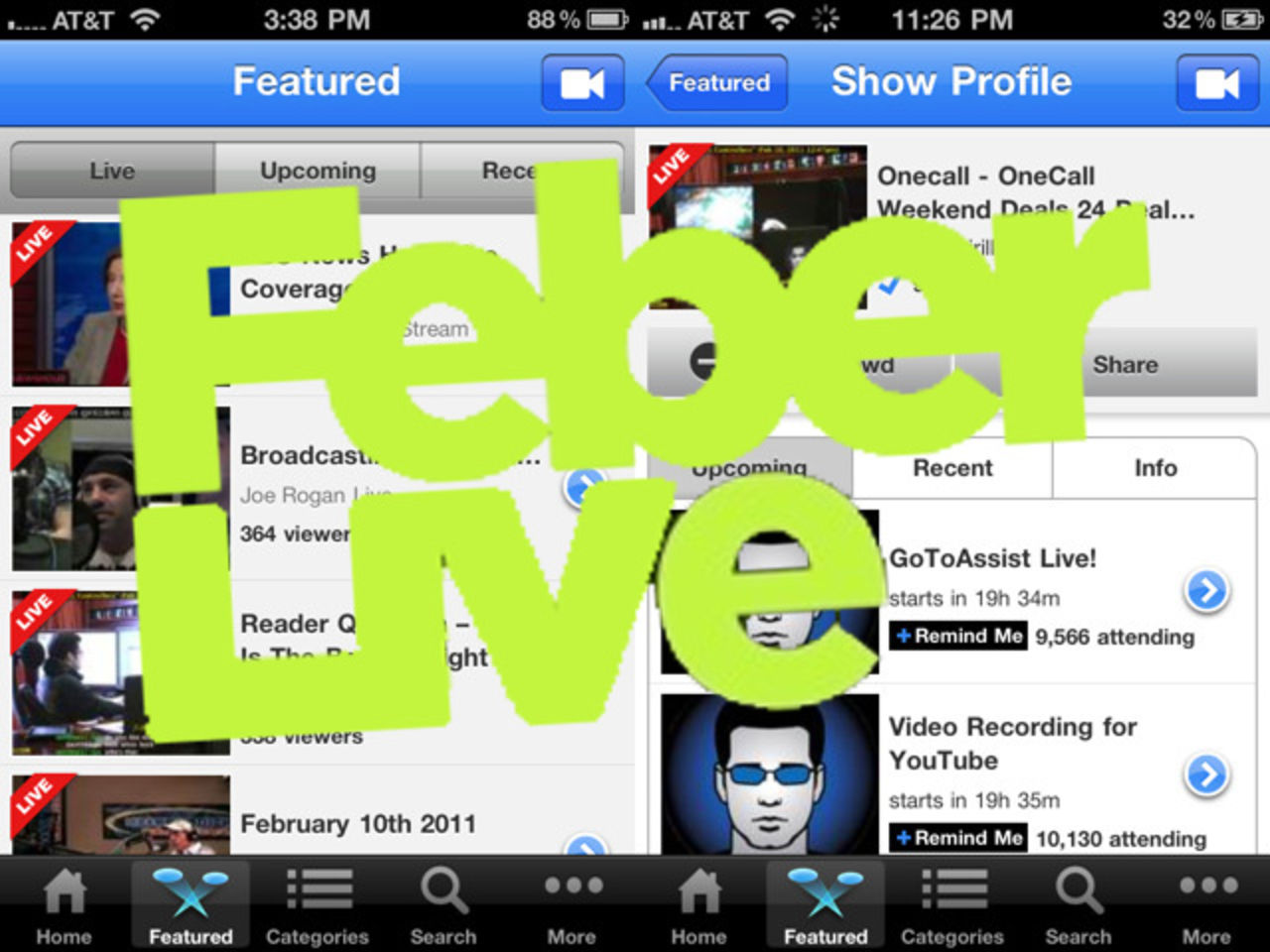 Bli påmind varje gång Feber sänder live!