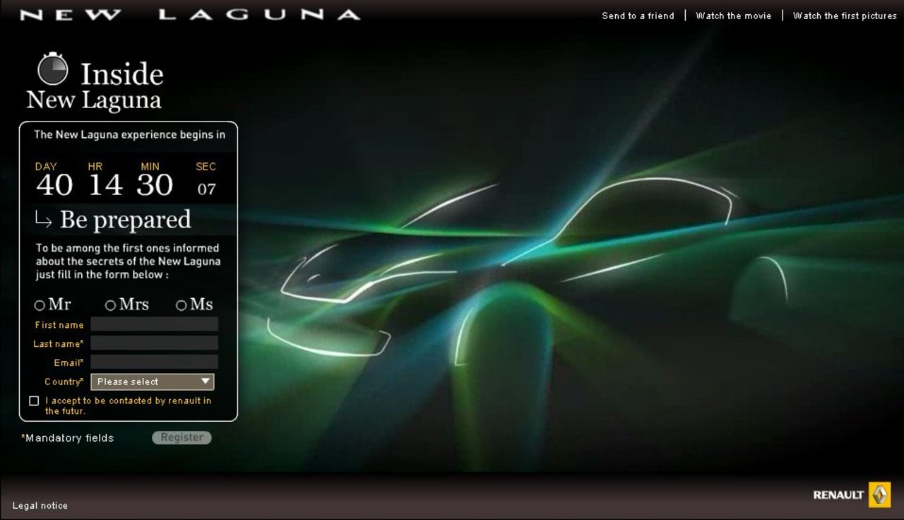 Förhandstitt på kommande Renault Laguna