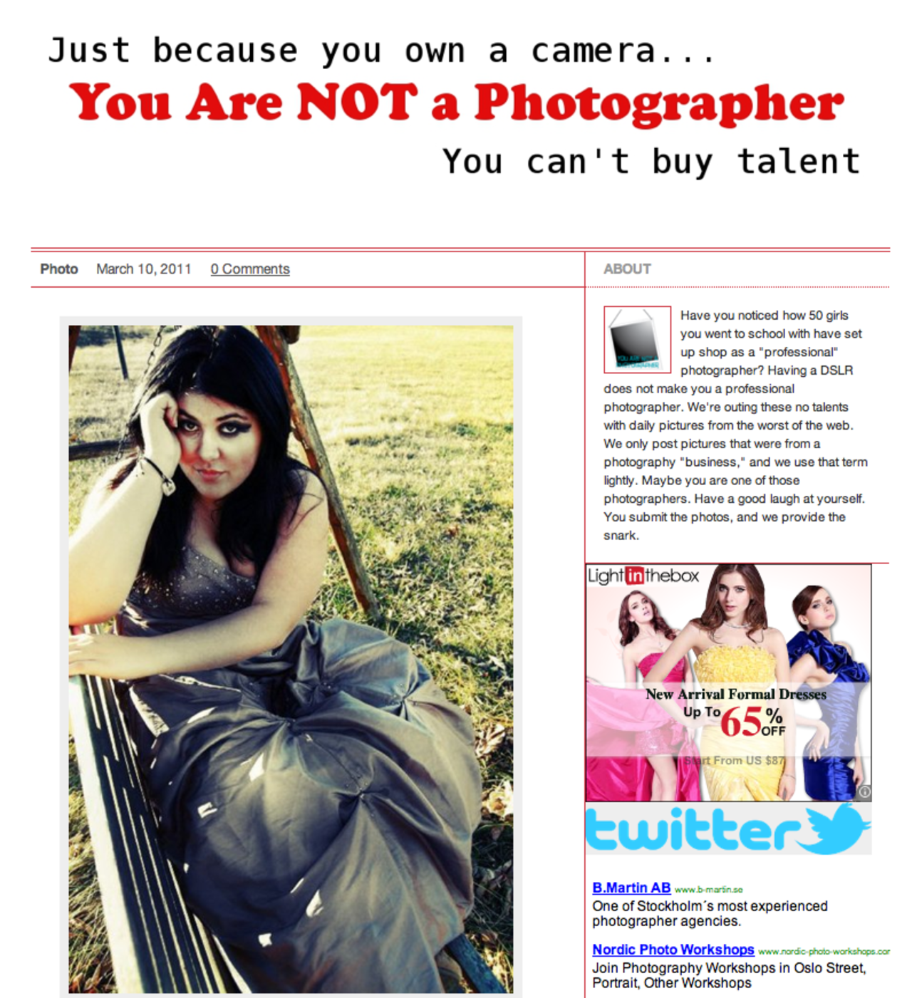 You Are NOT a Photographer