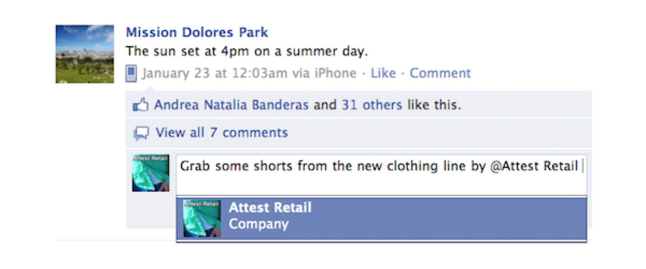 Nu går det att tagga vänner i kommentarer på Facebook