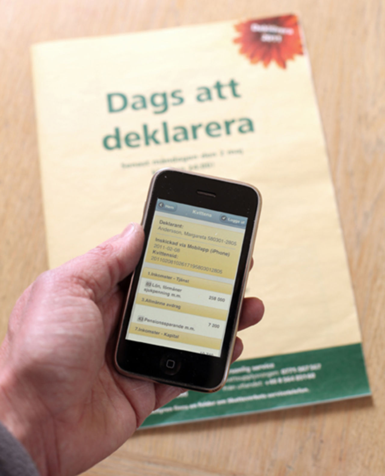 Fixa årets deklaration via en smartphone