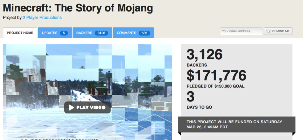 Mojang-dokumentär ser ut att bli av