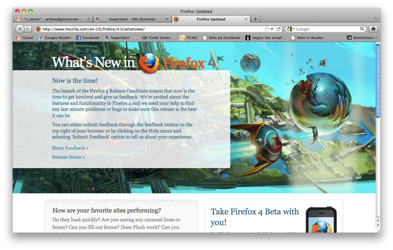 Firefox 4 går nu att ladda ner
