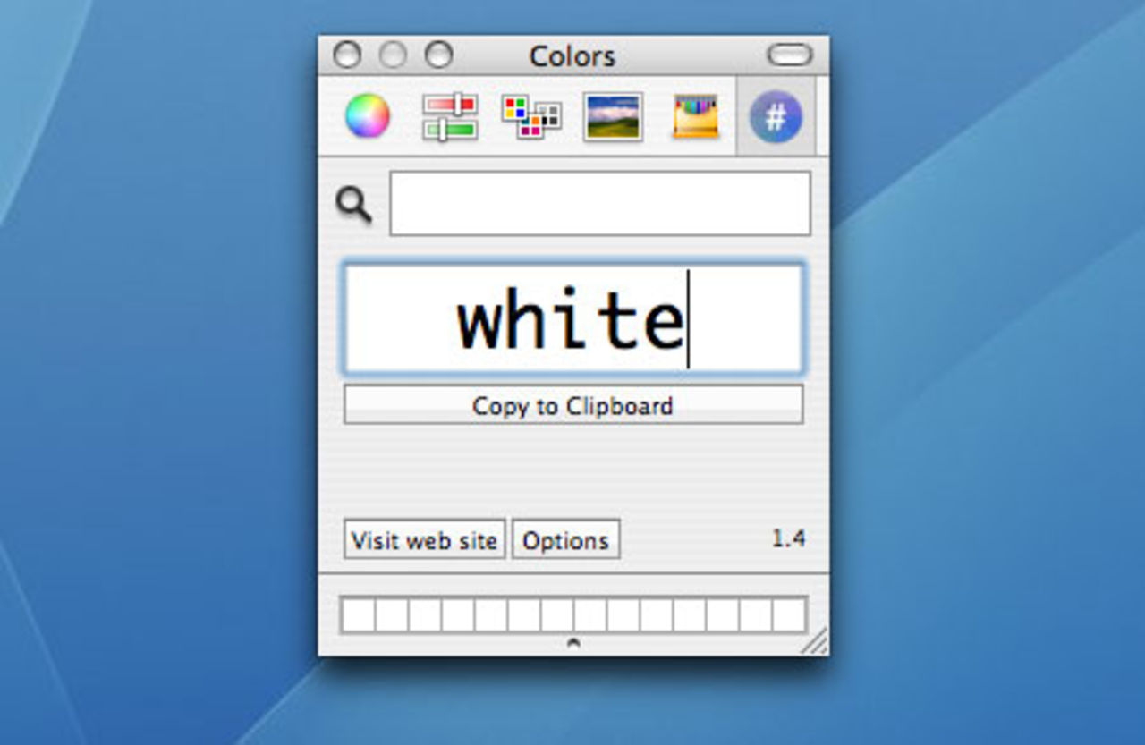 Webbfärger i färgväljaren