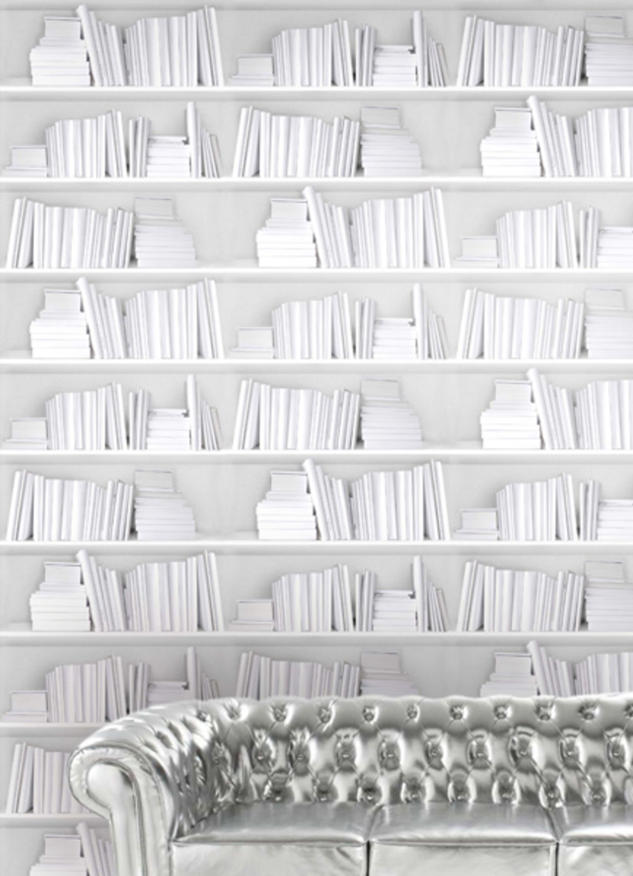 Böcker på tapeten