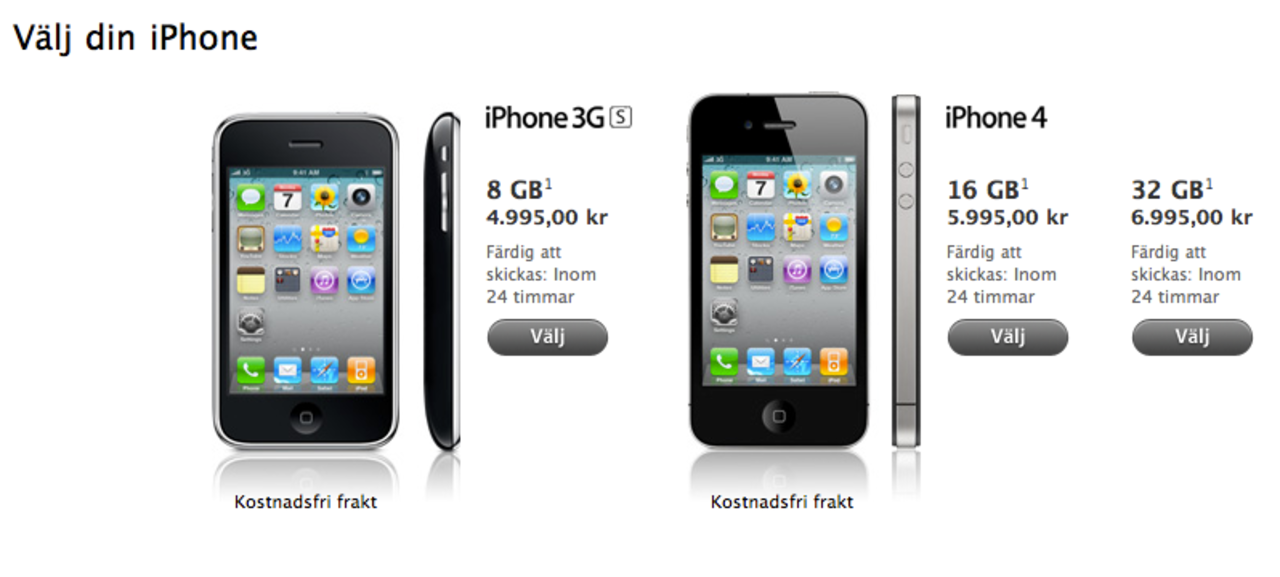 Nu kan du köpa iPhone direkt på Apple Store