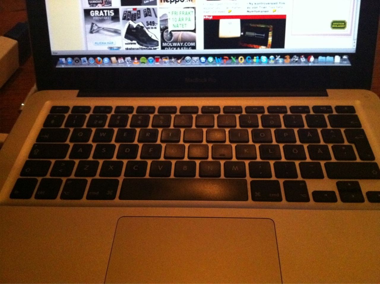 Byta space-tangent på en Macbook