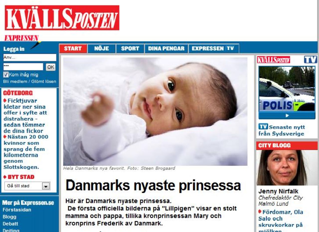 De första prinsessbilderna