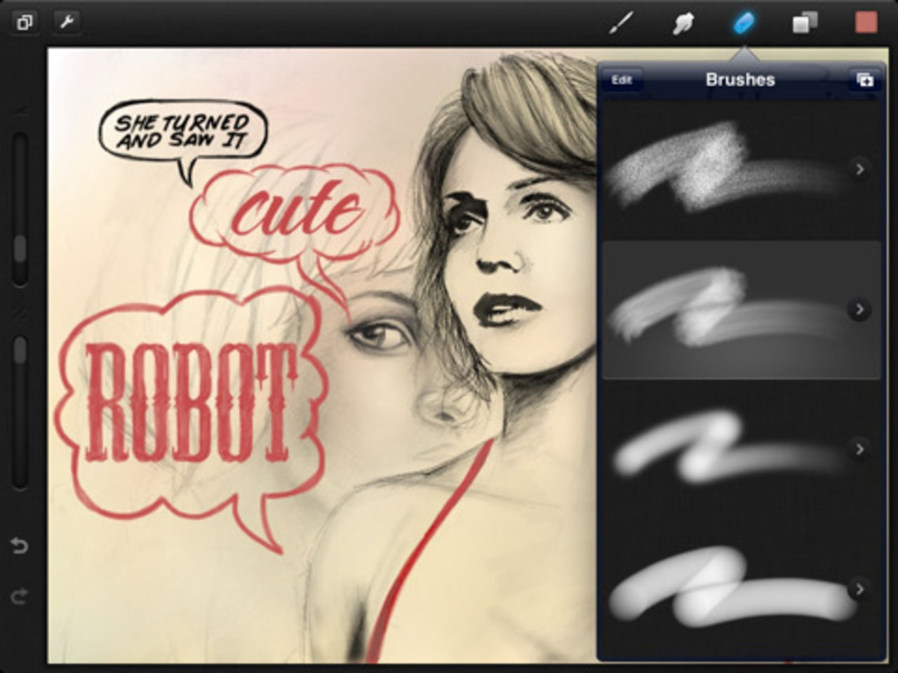 Rita på paddan! Procreate nu gratis