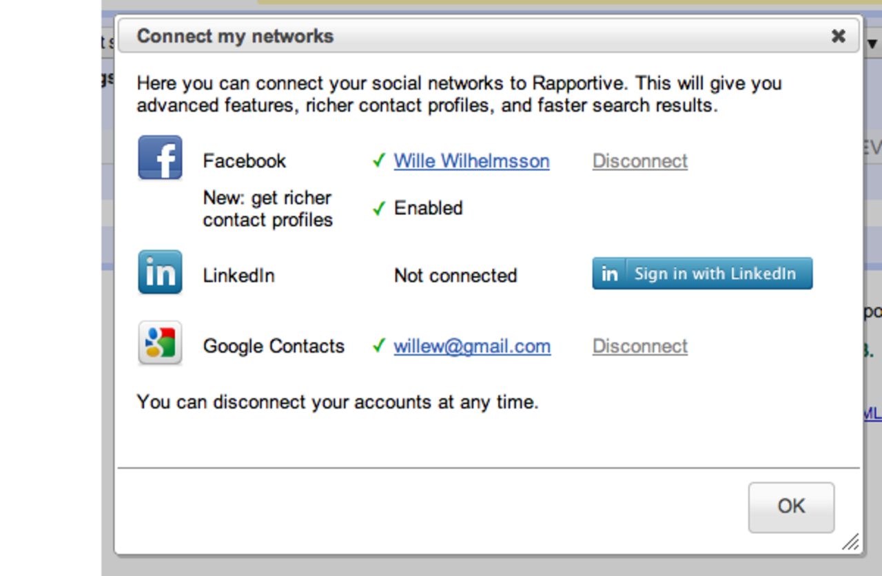 Gmail-pluginen Rapportive får stöd för Google Contacts