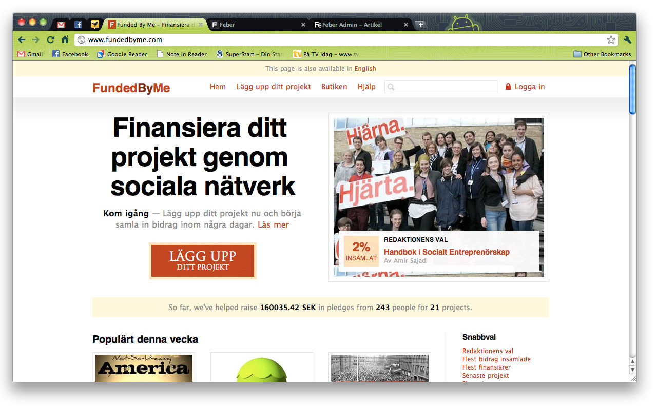 Funded By Me - crowdsourca ihop finansiering