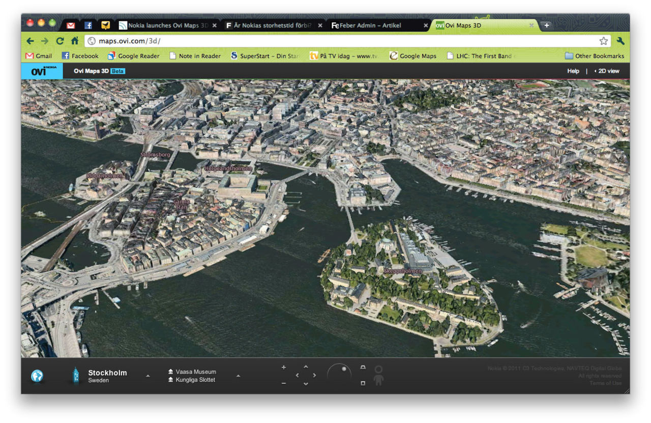 Nokia lanserar Google Earth-konkurrent