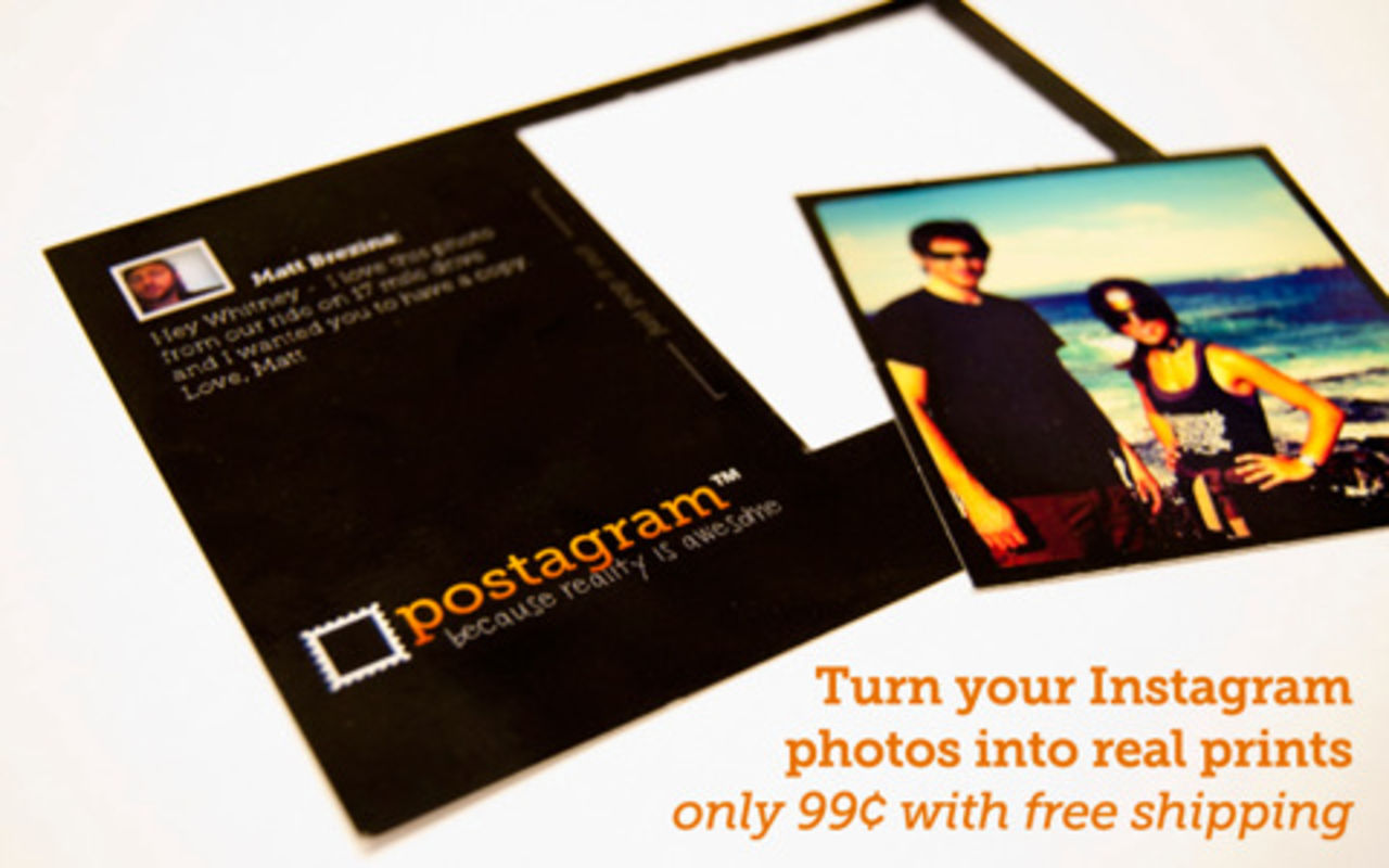 Skicka Instagram som vykort