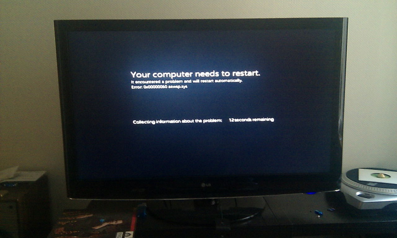 Windows 8 BSOD blir kanske svart