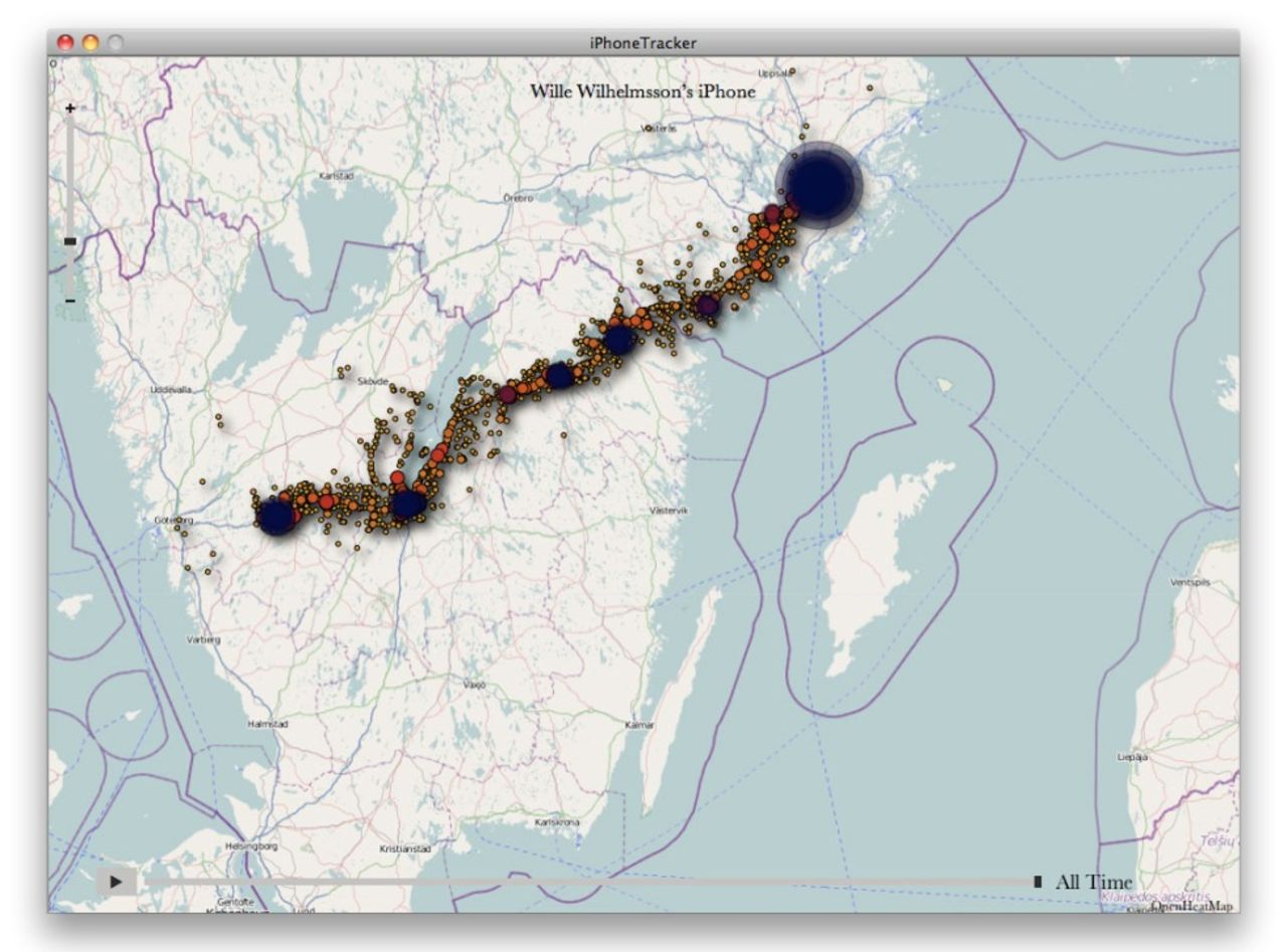 iPhone spårar inte användare