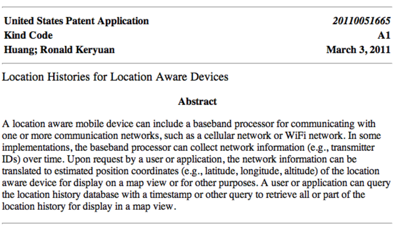 iPhones sparande av positioner verkar inte vara ett misstag