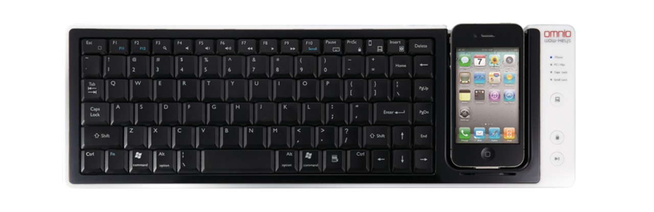 Wow-keys - tangentbord med inbyggd iPhone-docka