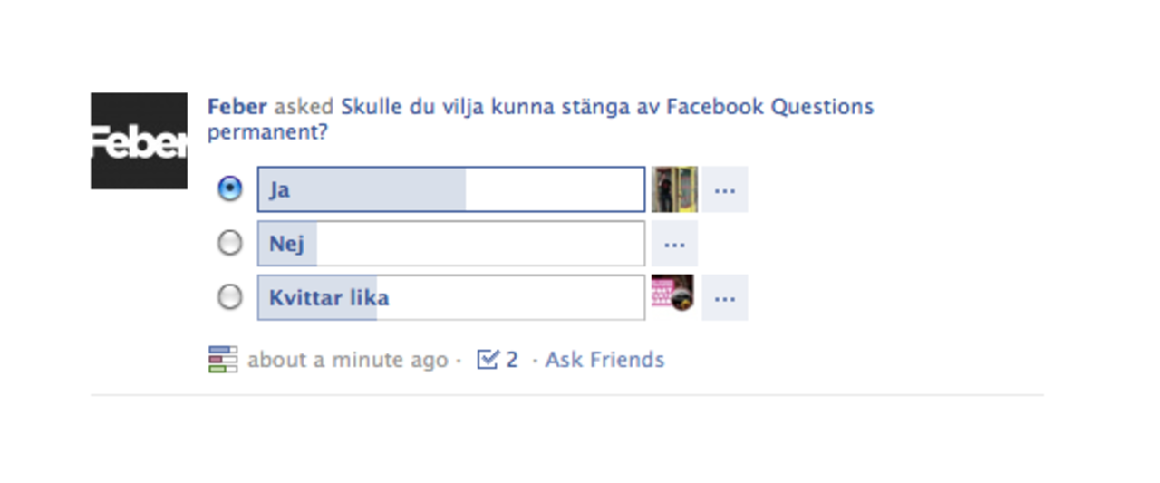 Facebook Questions nu tillgängligt för alla