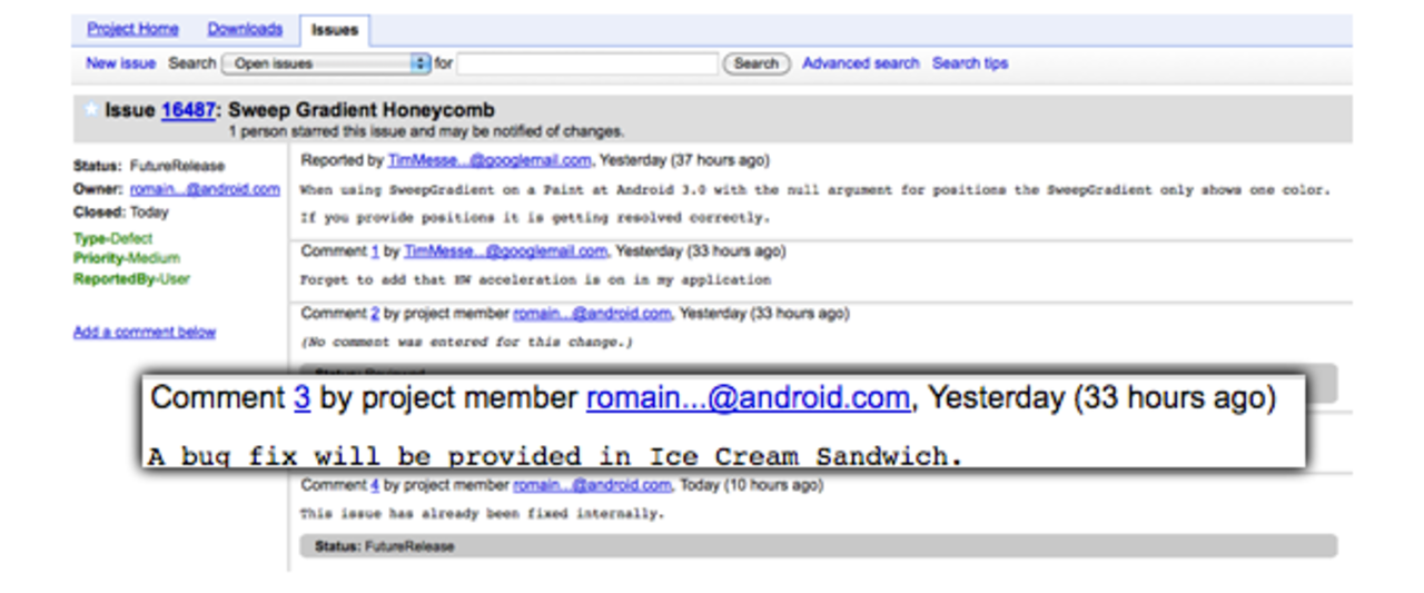 Nästa version av Android heter Ice Cream Sandwich