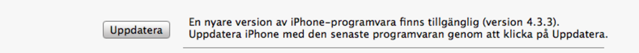 iOS 4.3.3 släppt