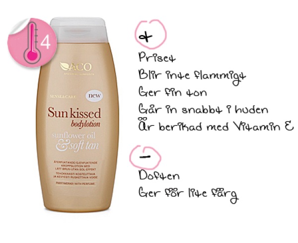 aco sun kissed face cream recension