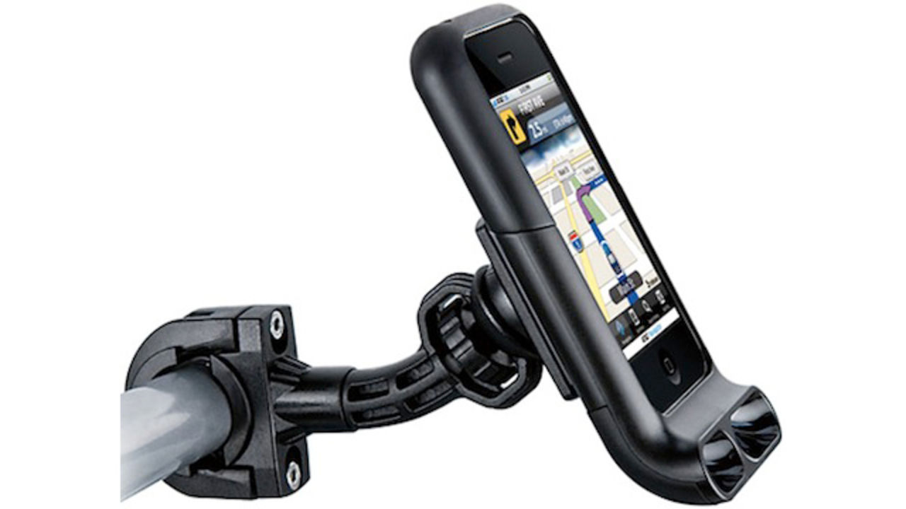 Cykelhållare med förstärkare till iPhone