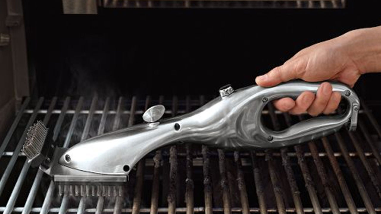 Rengör grillen med ångaborste