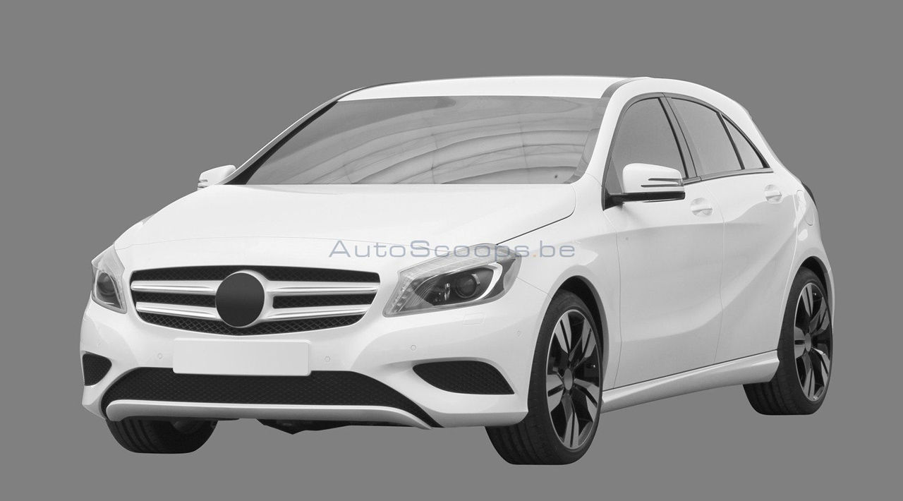 3D-renderingar på nästa Mercedes A-klass