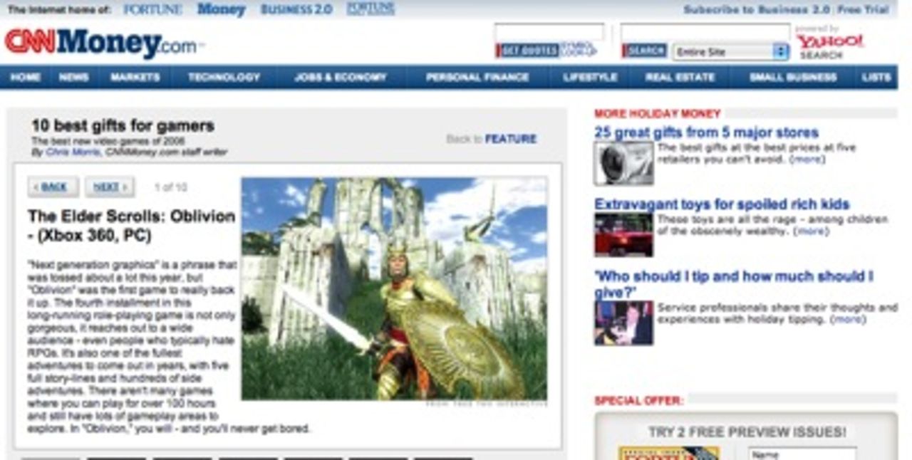 Bra spel att ge bort i jul - enligt CNN