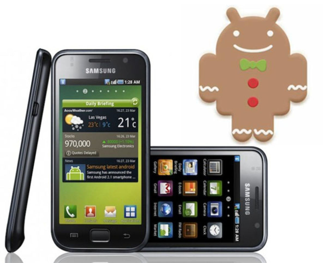 Galaxy S får nu Android 2.3