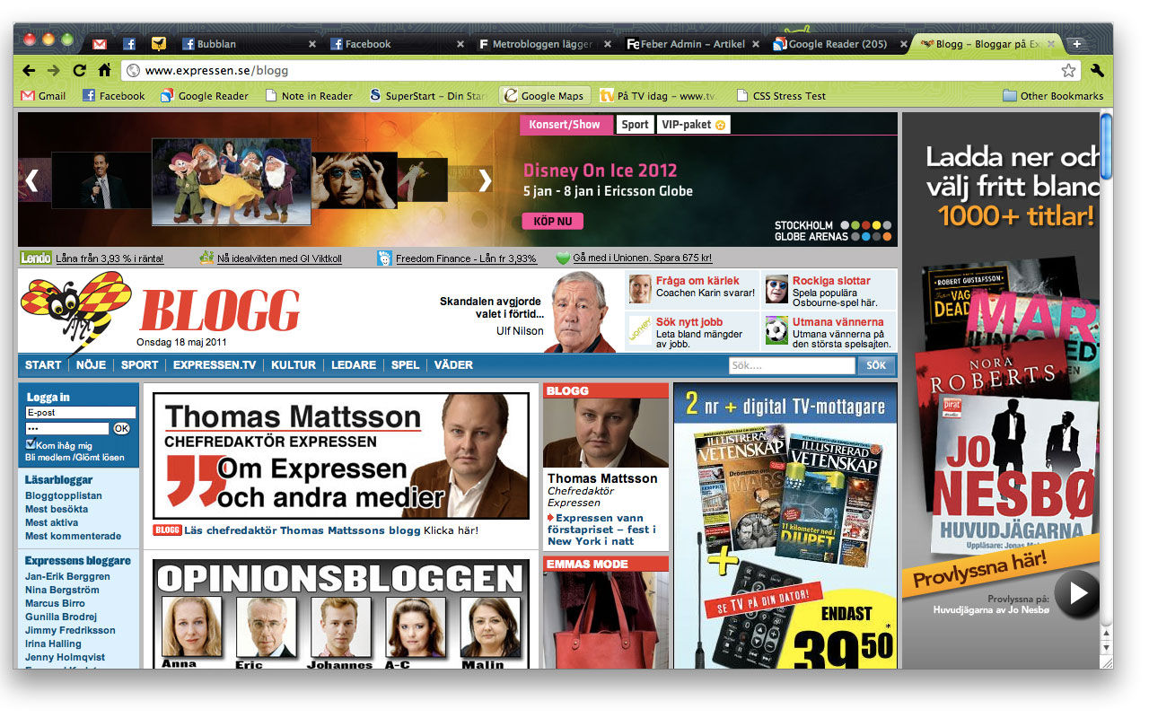 Expressen lägger ner sina läsarbloggar