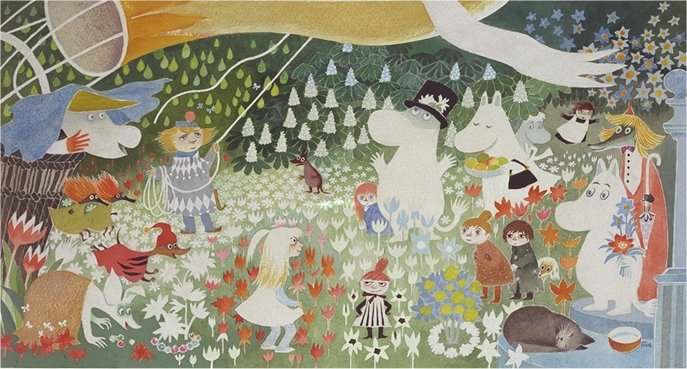 Mumindalen I Sommar Tavla Och Vinn En Resa Till De Vita Jattarnas Land Feber Barn