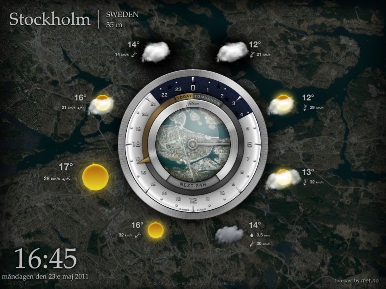 iPad-app visar vackrare väder