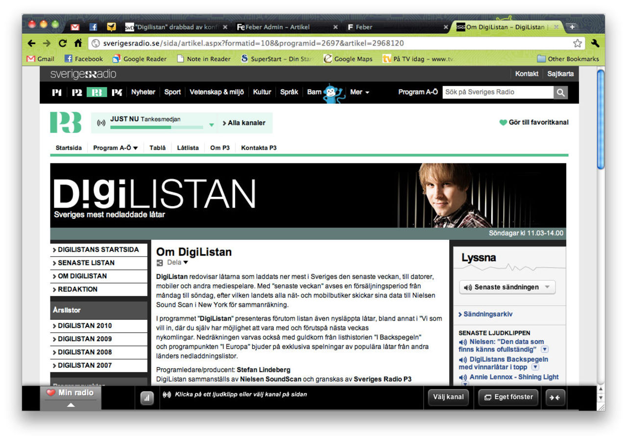 P3:s Digilistan får ej tillgång till iTunes-statistik längre