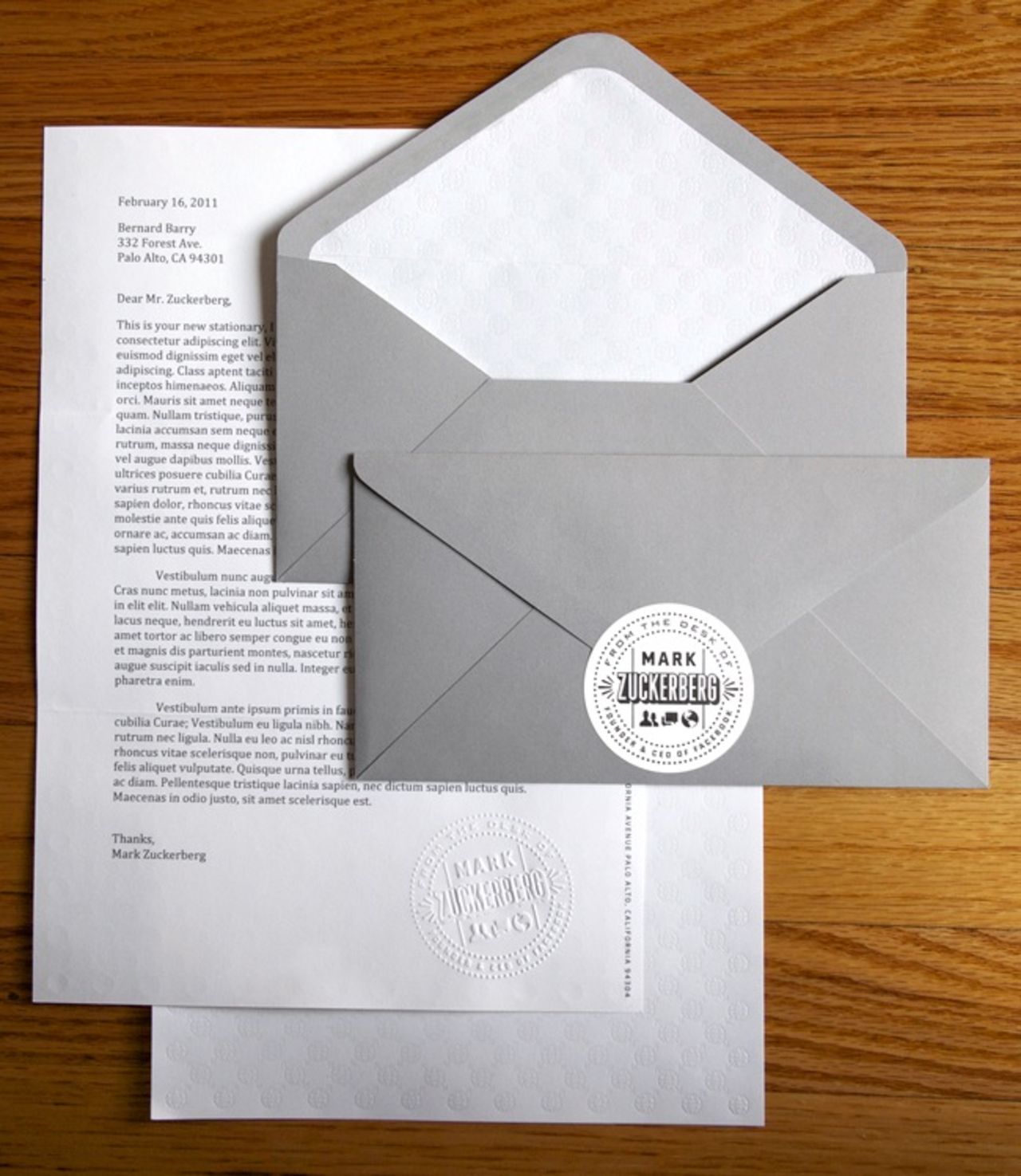Mark Zuckerbergs brevpapper