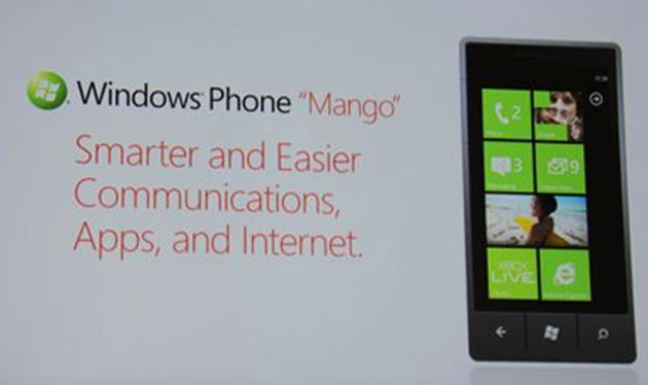 Windows Phone Mango kommer till hösten