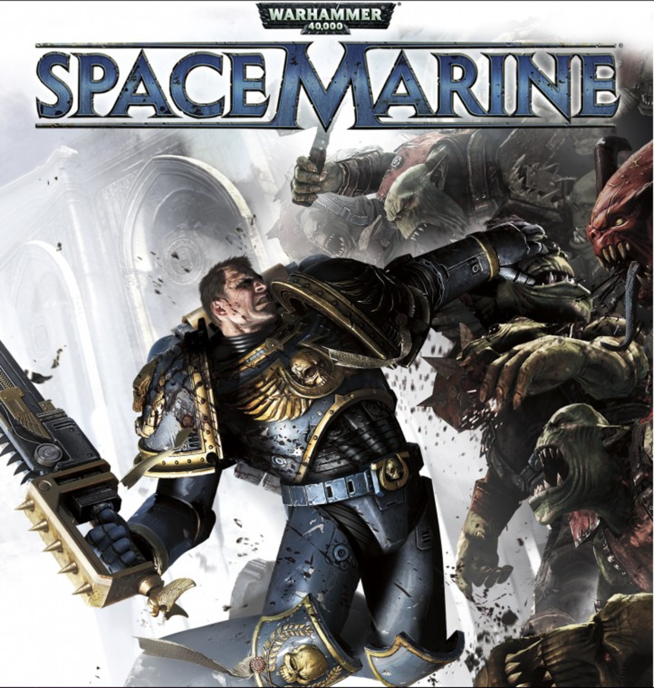 Här är omslaget till WH40K: Space Marine
