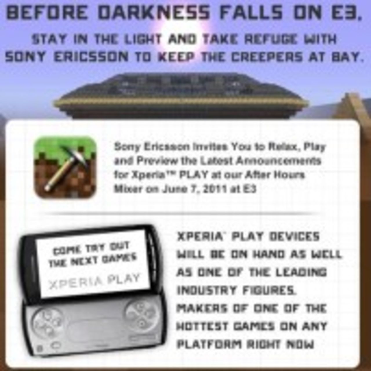 Xperia Play får Minecraft innan alla andra