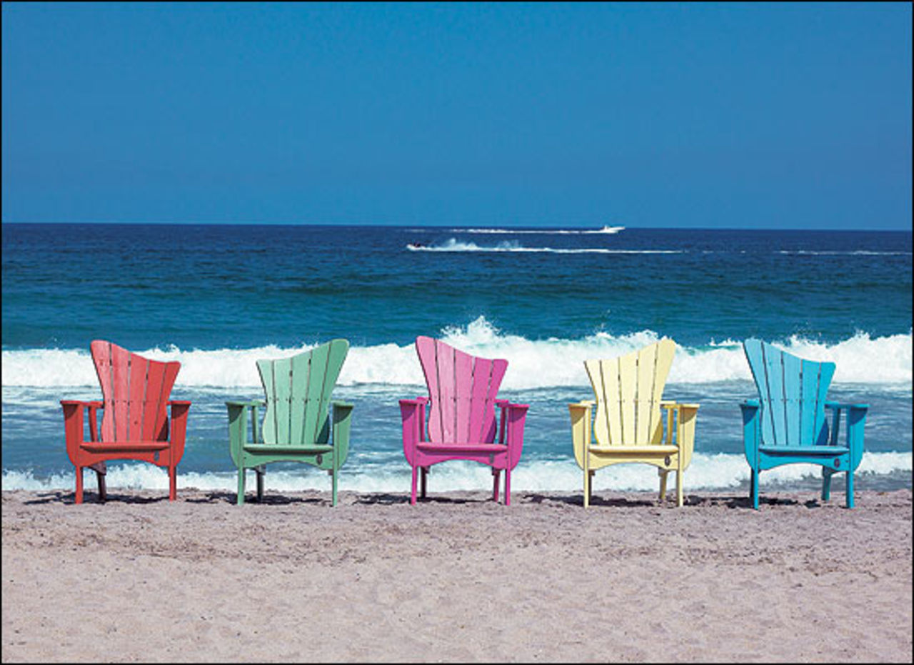 Rolig variant på den amerikanska däckstolen - the Wave chair