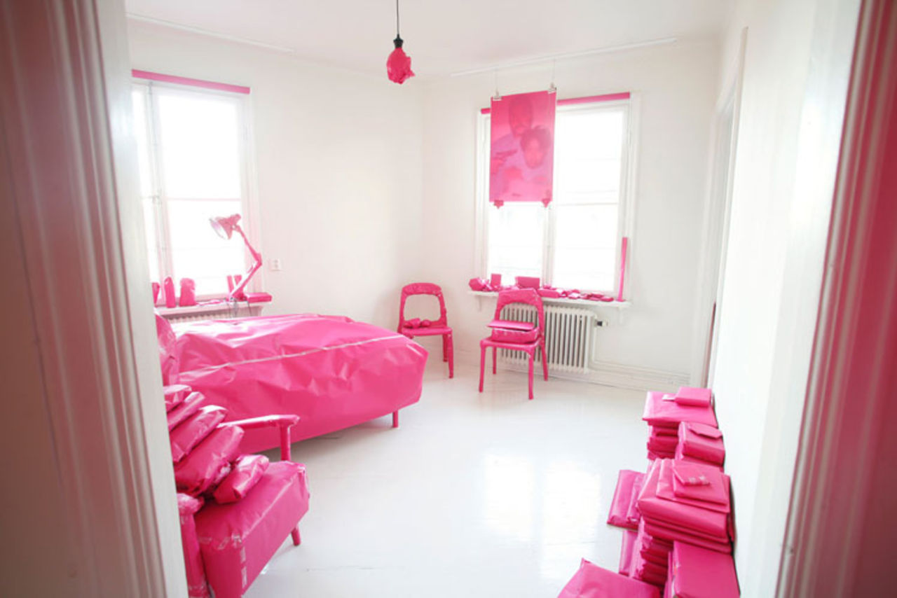 Ett hem blir rosa