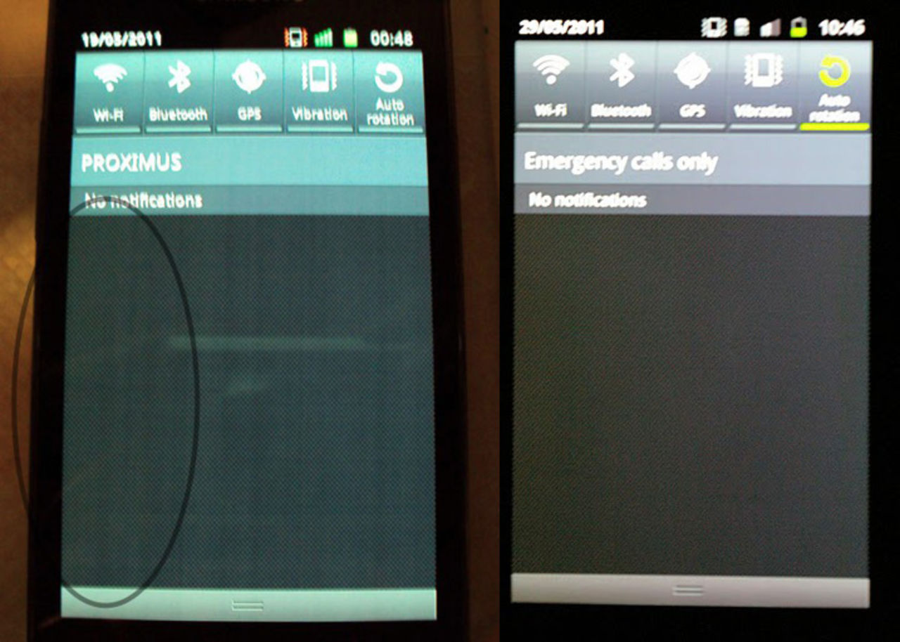 Har Samsung Galaxy S II problem med skärmen?