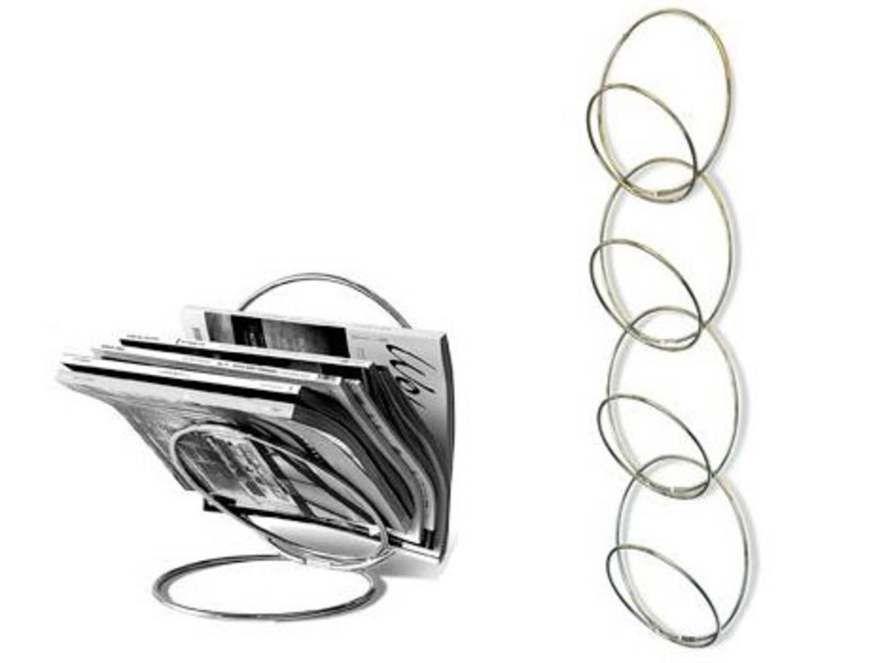 Tidningsställ som knäcker