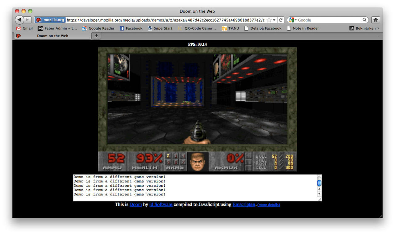 DOOM portat till webben