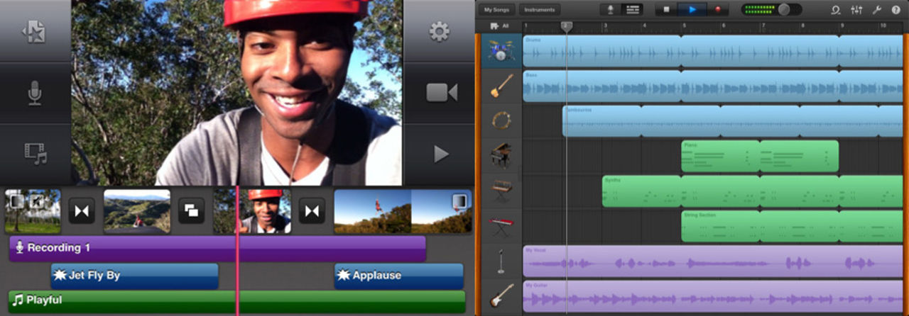 Apple uppdaterar iMovie och GarageBand för iPad