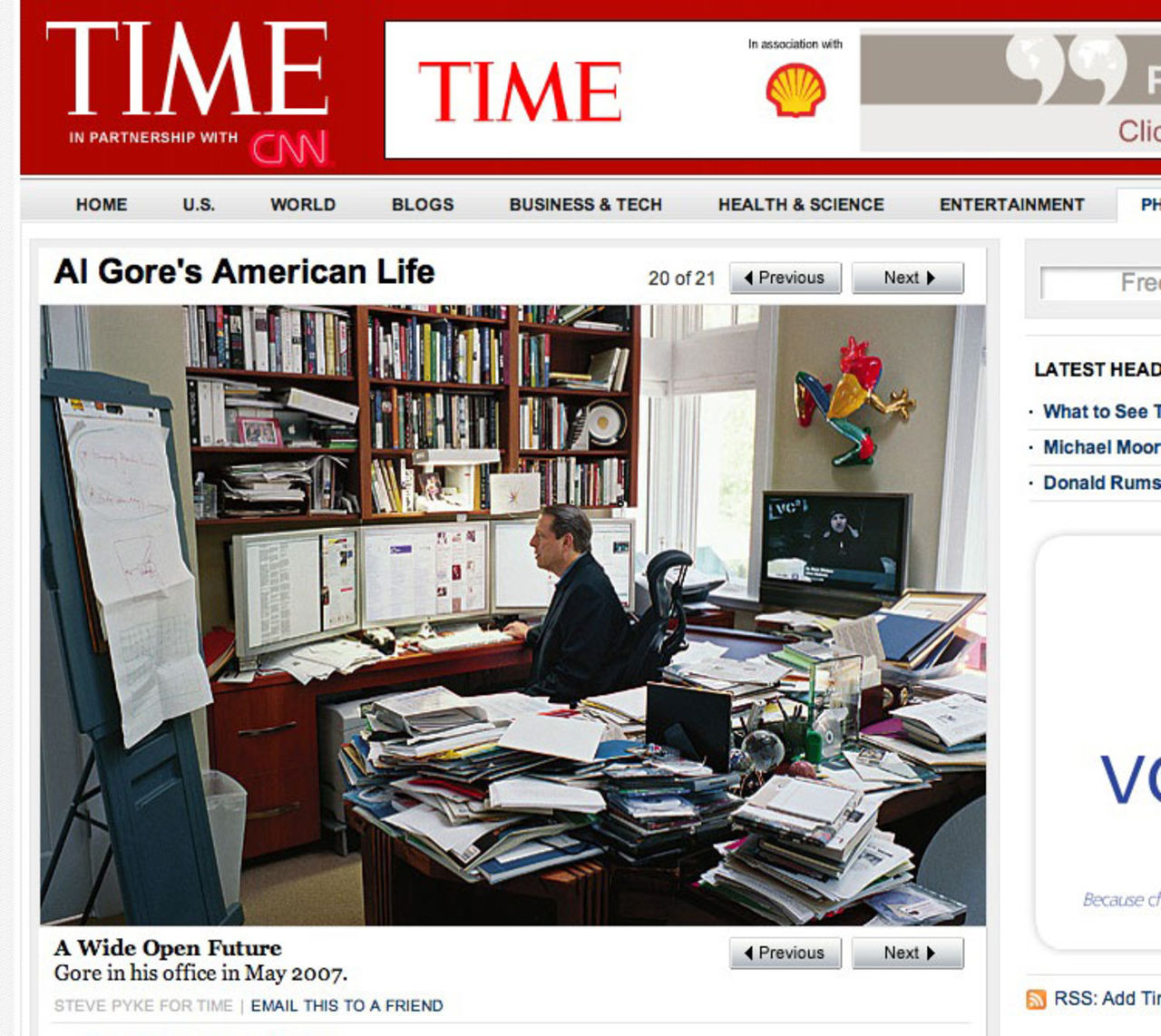 Al Gore har ett trevligt arbetsrum