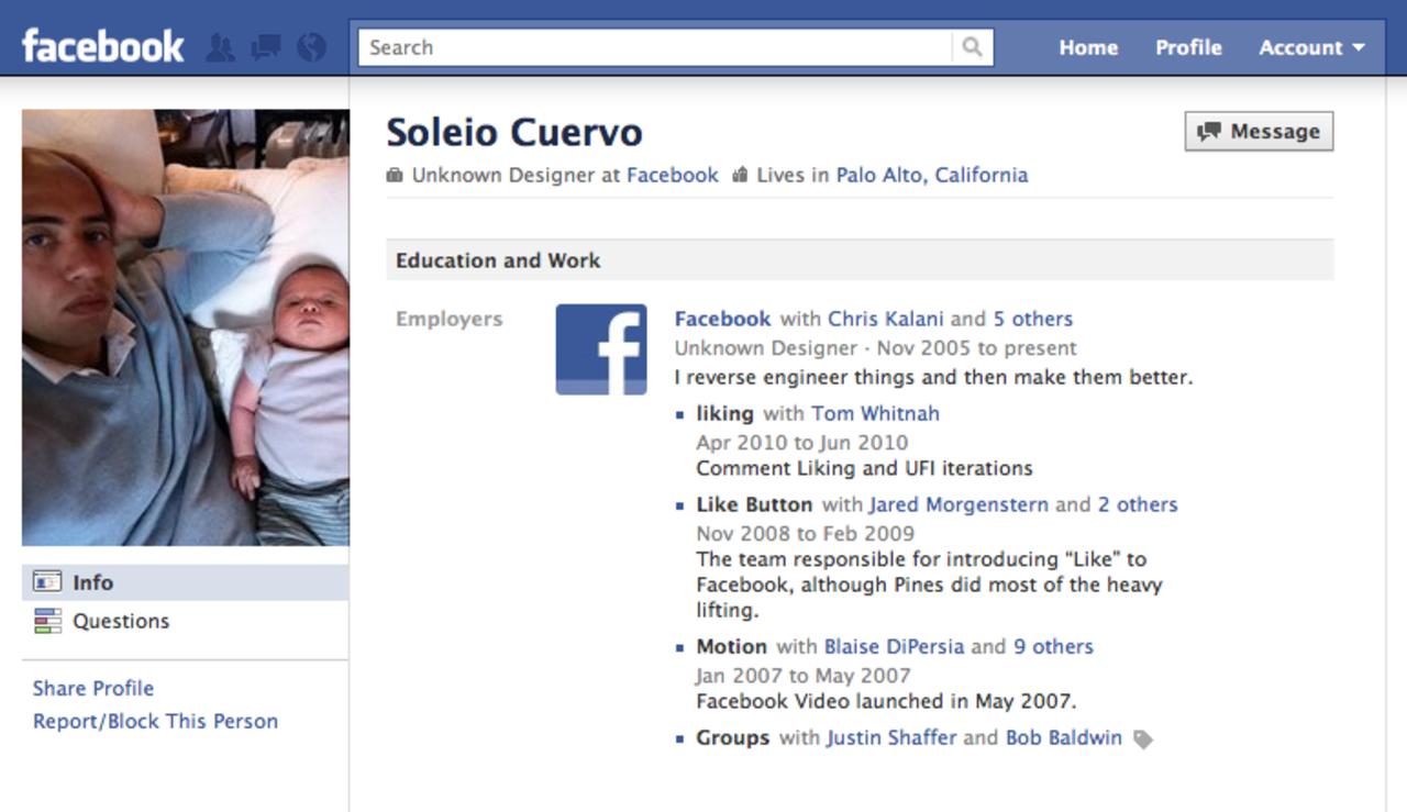 De 20 första på Facebook