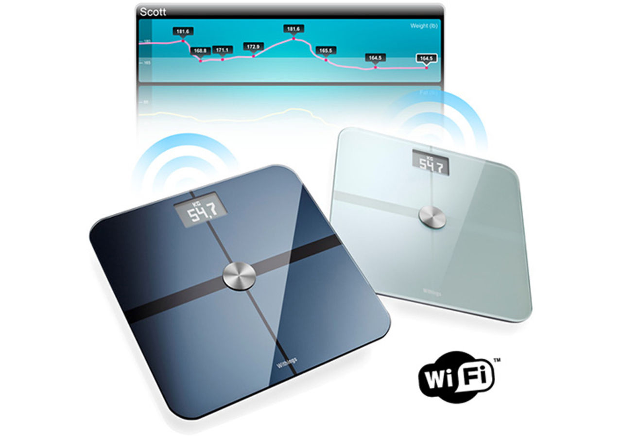 Badrumsvåg med Wi-Fi