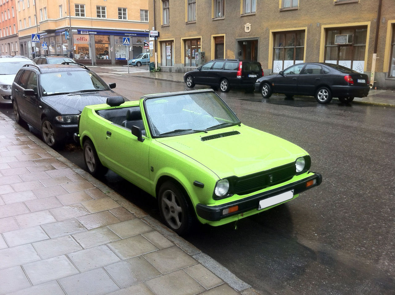 Taklös bil är inte bra i alla väder...